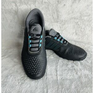 Adidas Womens Golf Shoes Size 6.5 Black Turquoise Spikeless